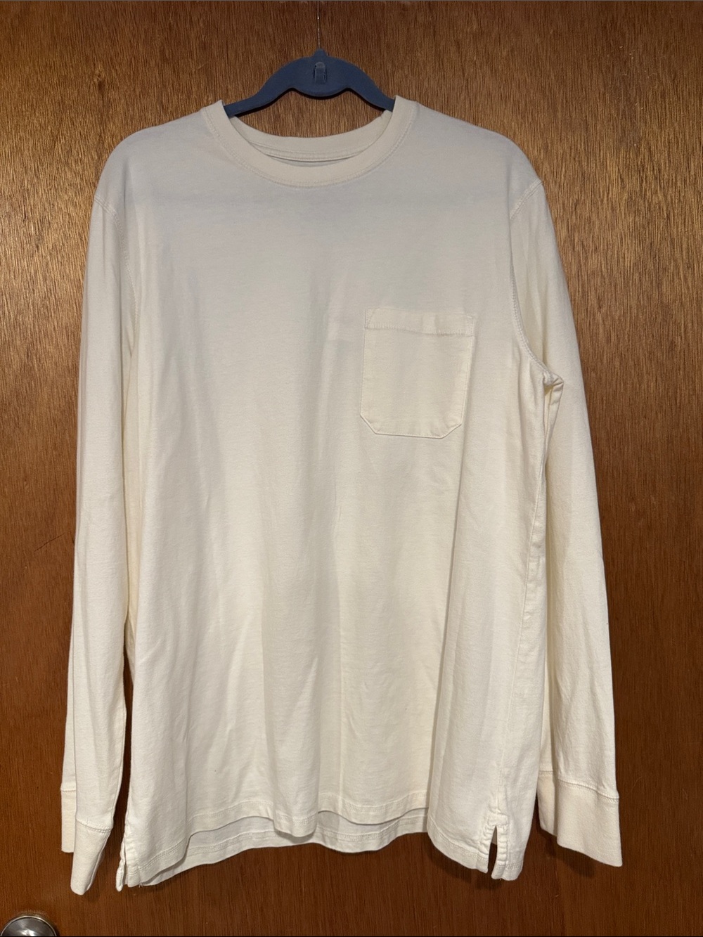 Target Men's Long-Sleeve Pocket Tee - Off-White